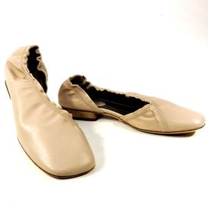 IXOS 🇮🇹 WOMEN'S BEIGE SOFT LEATHER COMFORT FASHION BALET LOAFERS